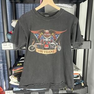 early 2000s y2k harley davidson graphic biker tee large